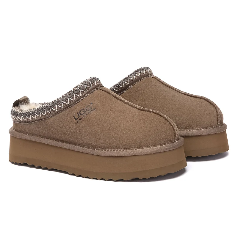 Tazman Multicolor UGG Platform Slippers