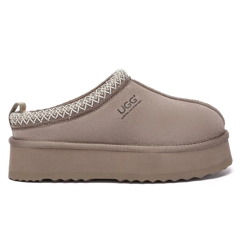 Tazman Multicolor UGG Platform Slippers