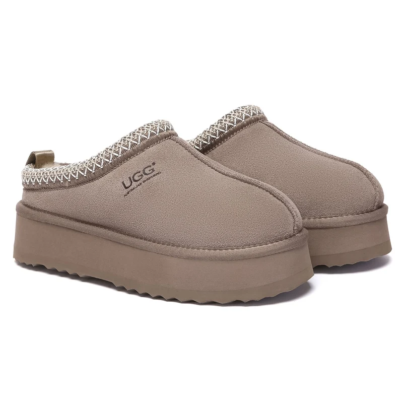 Tazman Multicolor UGG Platform Slippers