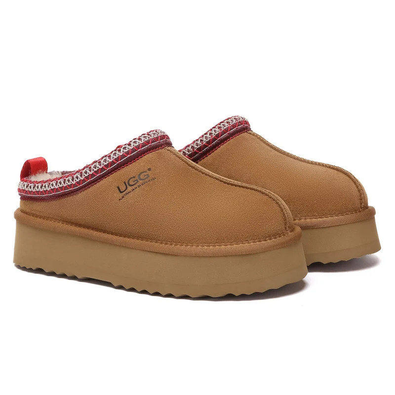 Tazman Multicolor UGG Platform Slippers