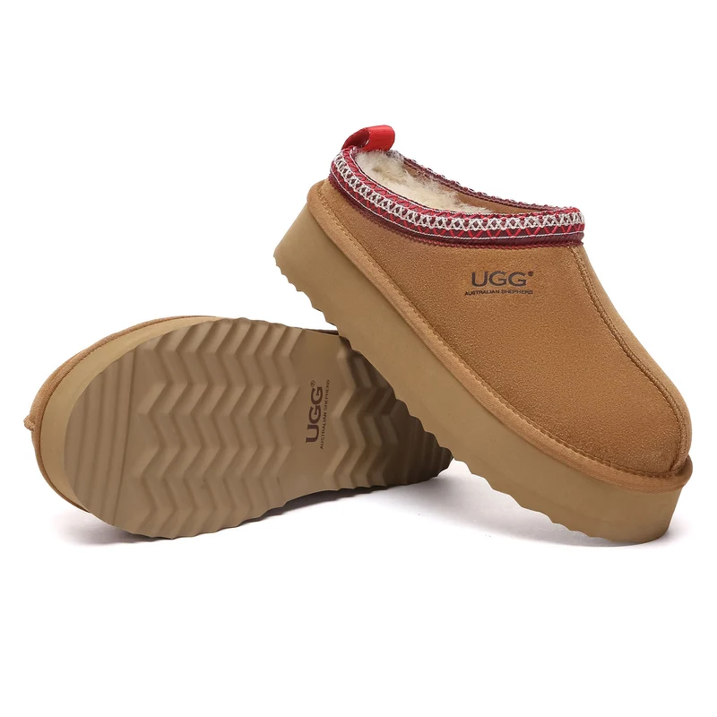 Tazman Multicolor UGG Platform Slippers
