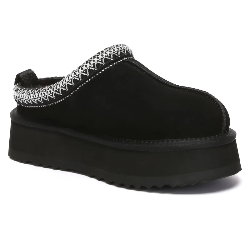 Tazman Multicolor UGG Platform Slippers