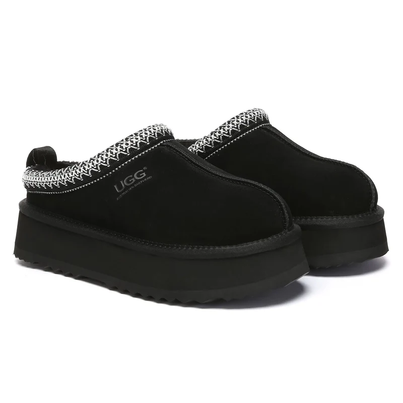 Tazman Multicolor UGG Platform Slippers