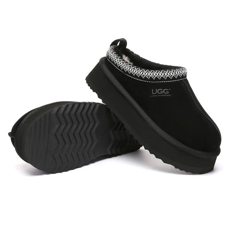Tazman Multicolor UGG Platform Slippers