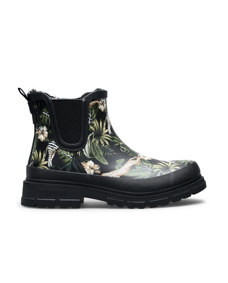 Bota de Agua Lua Fur Smooth Selva Black/Black