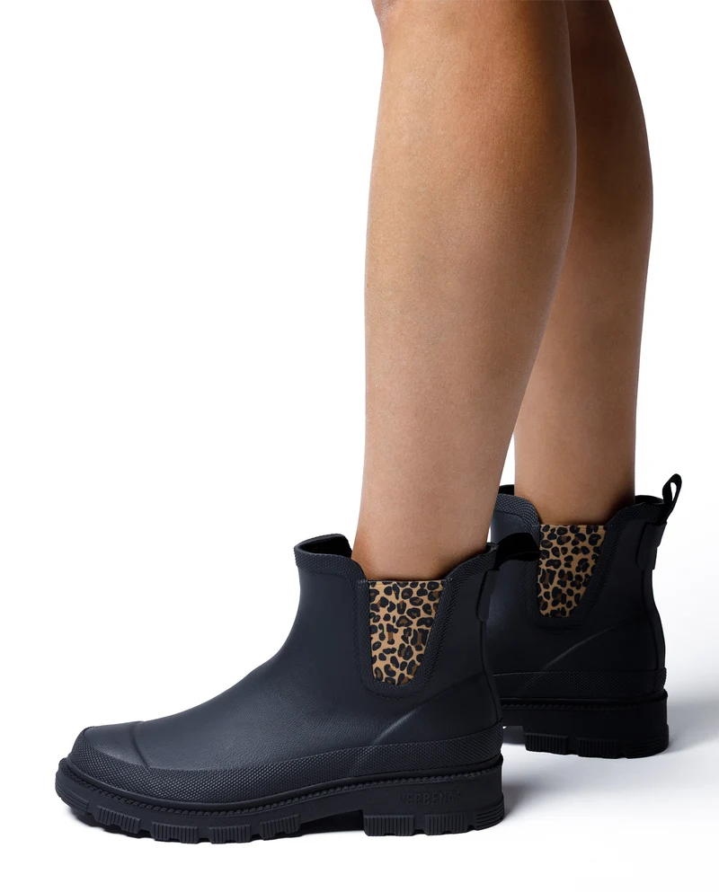 Bota de Agua Lua Smooth Combi Animal Black/Sand Leo