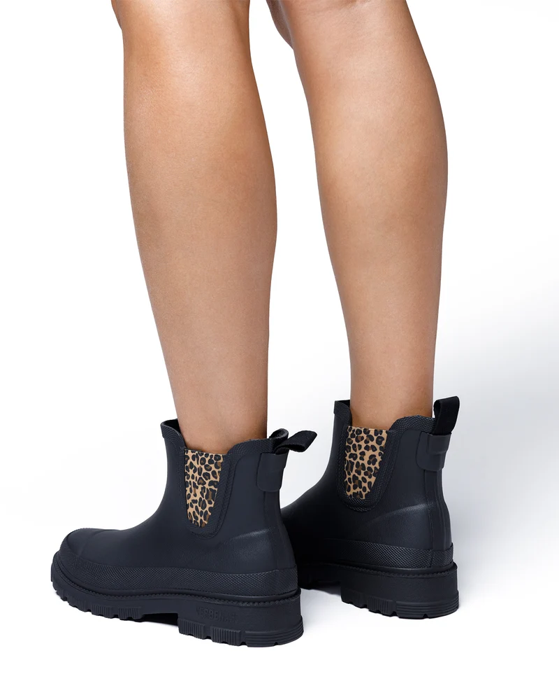 Bota de Agua Lua Smooth Combi Animal Black/Sand Leo
