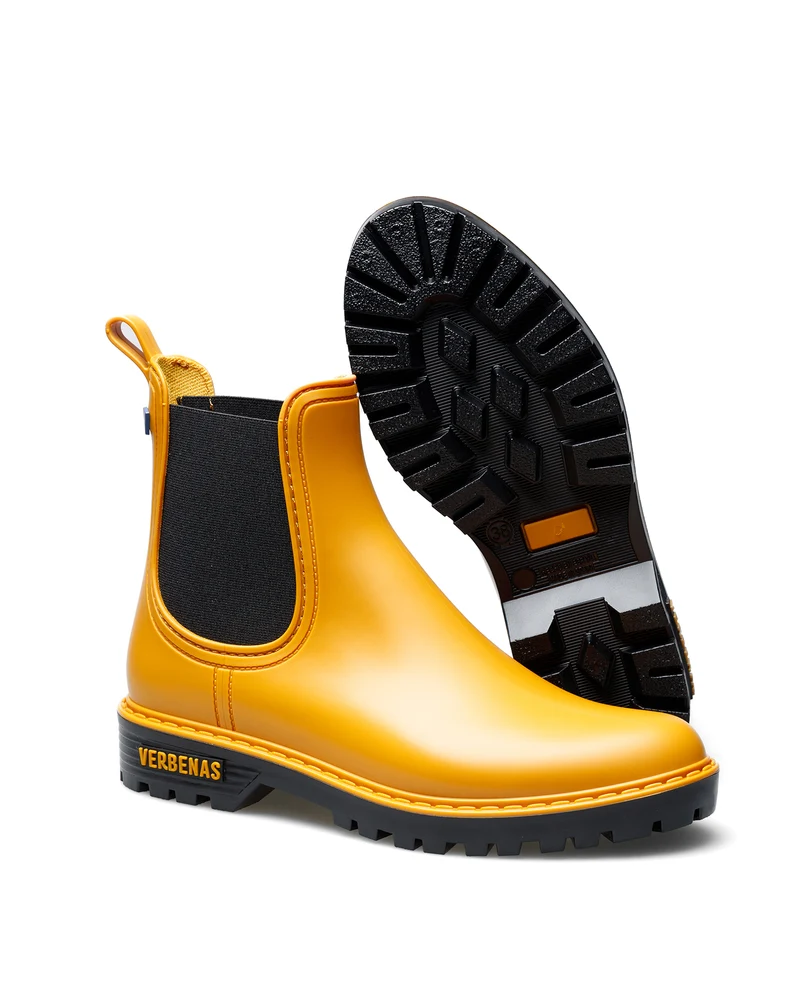 Botas Agua Gaudi Mate Ocre-Negro