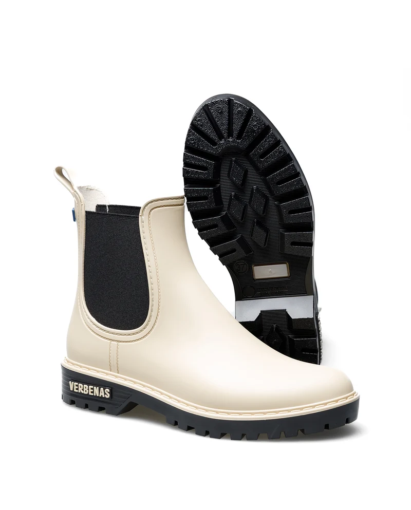 Botas Agua Gaudi Mate Crudo-Negro