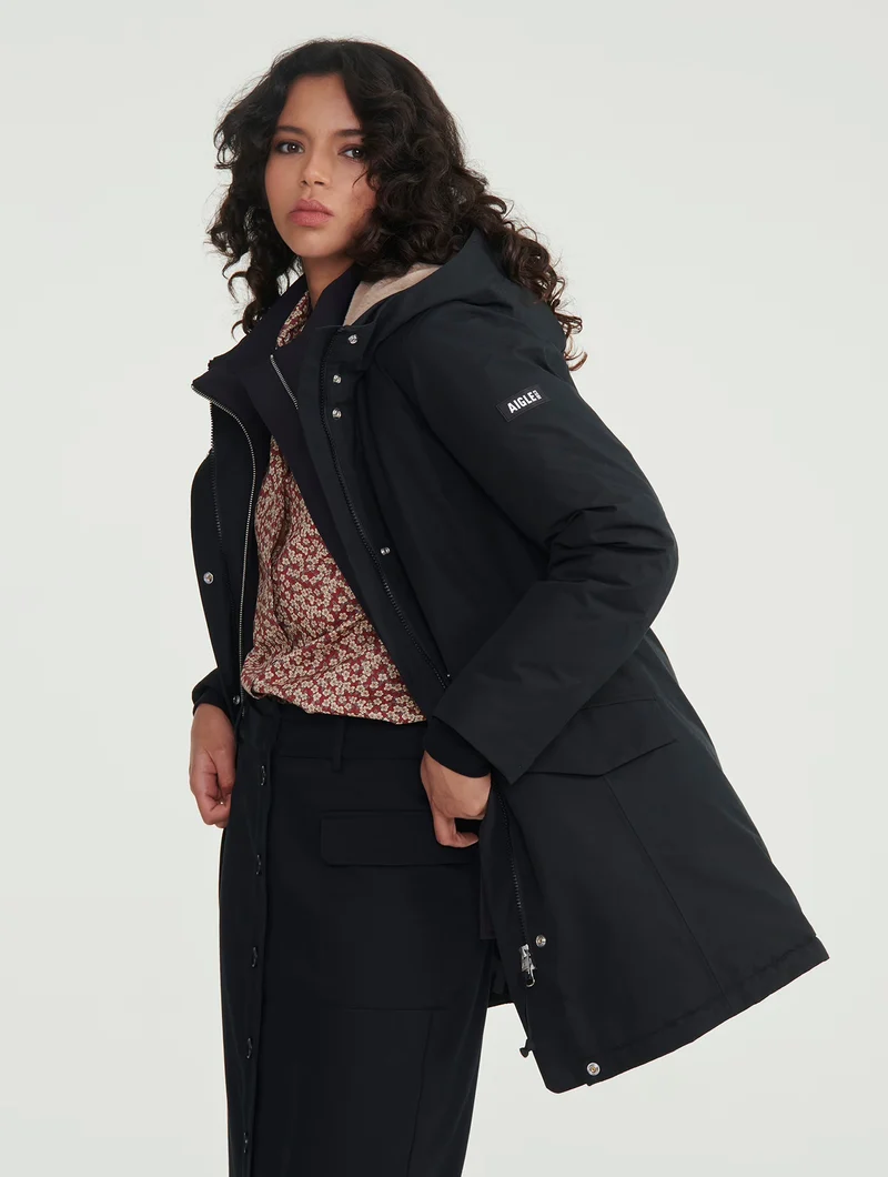 Langer Gore-Tex® Parka mit Kapuze