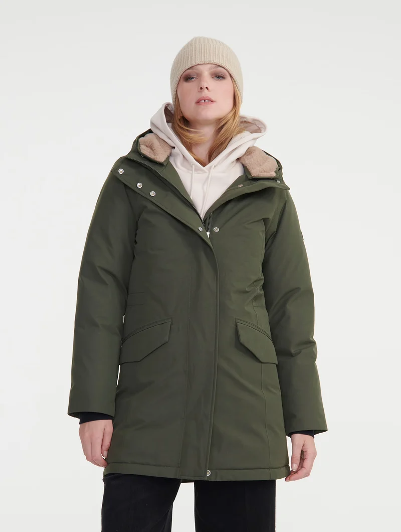 Langer Gore-Tex® Parka mit Kapuze