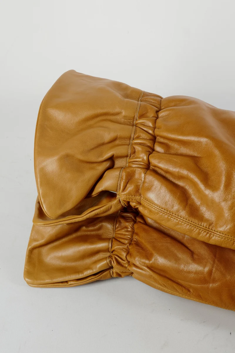 Vintage-Stiefel Leder cognac