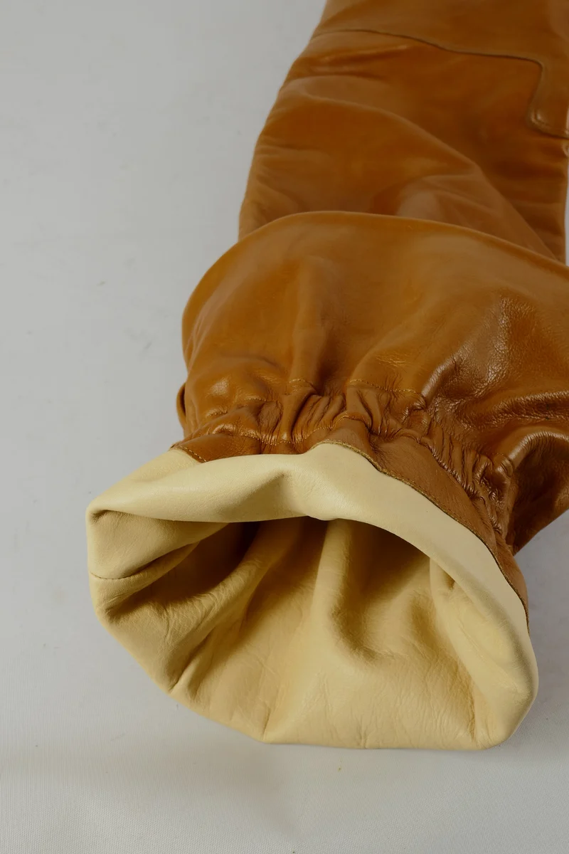 Vintage-Stiefel Leder cognac