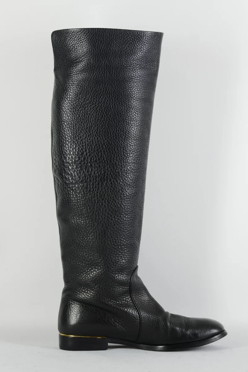 Hohe Stiefel Leder schwarz
