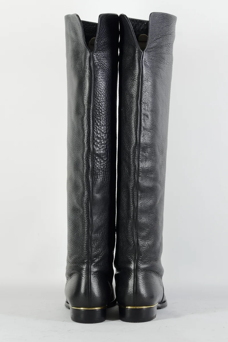 Hohe Stiefel Leder schwarz