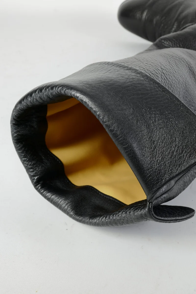Hohe Stiefel Leder schwarz