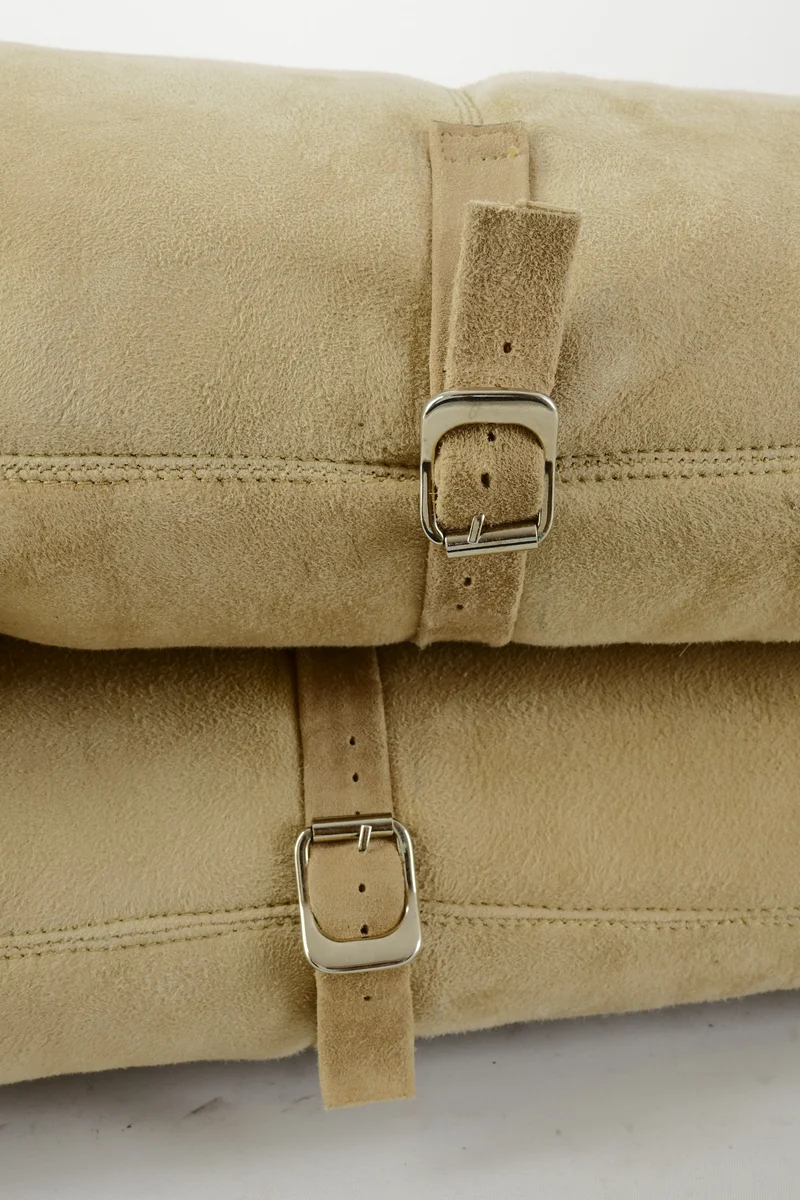 Overknees Wildleder camel