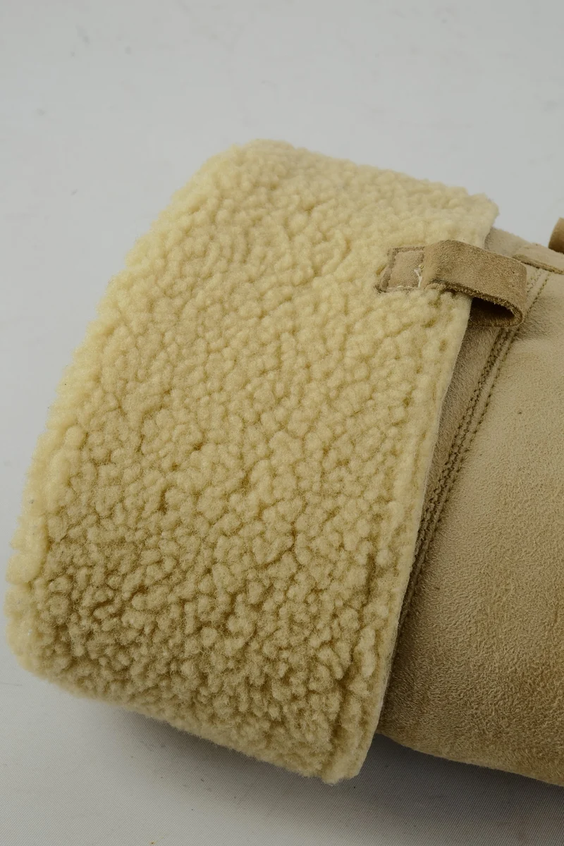 Overknees Wildleder camel