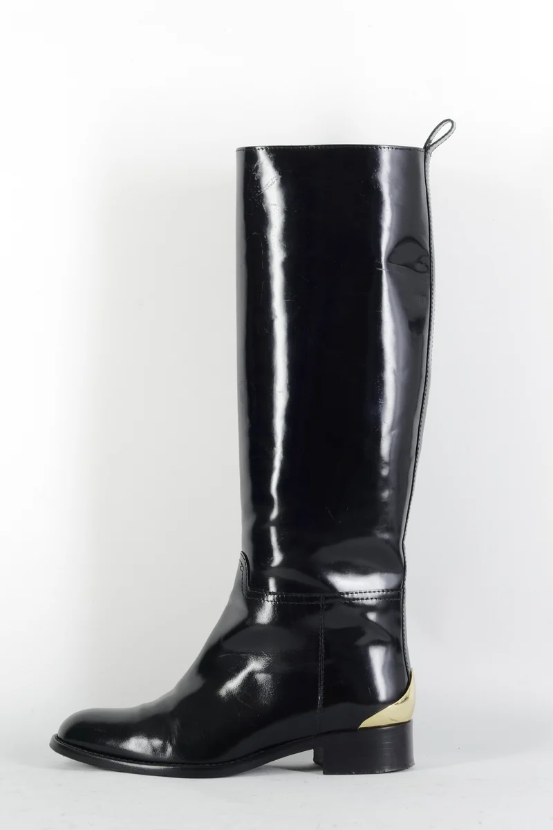 Stiefel Leder schwarz