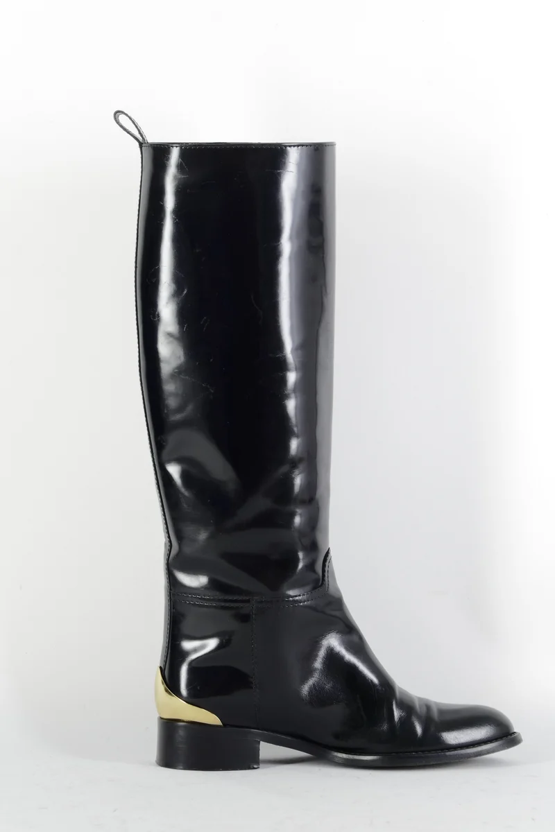Stiefel Leder schwarz