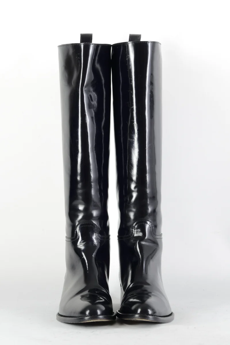 Stiefel Leder schwarz