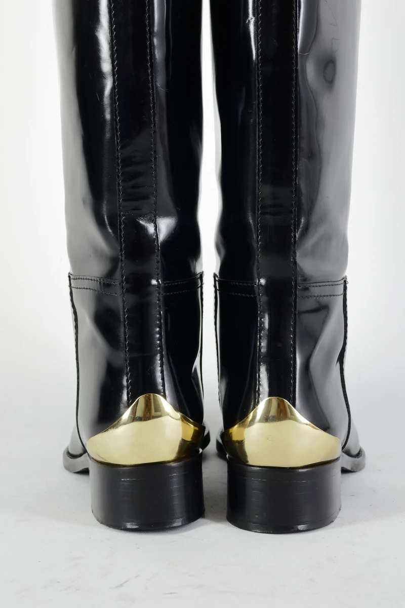 Stiefel Leder schwarz