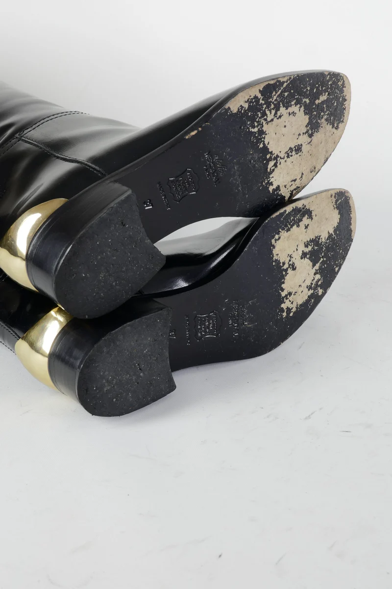 Stiefel Leder schwarz