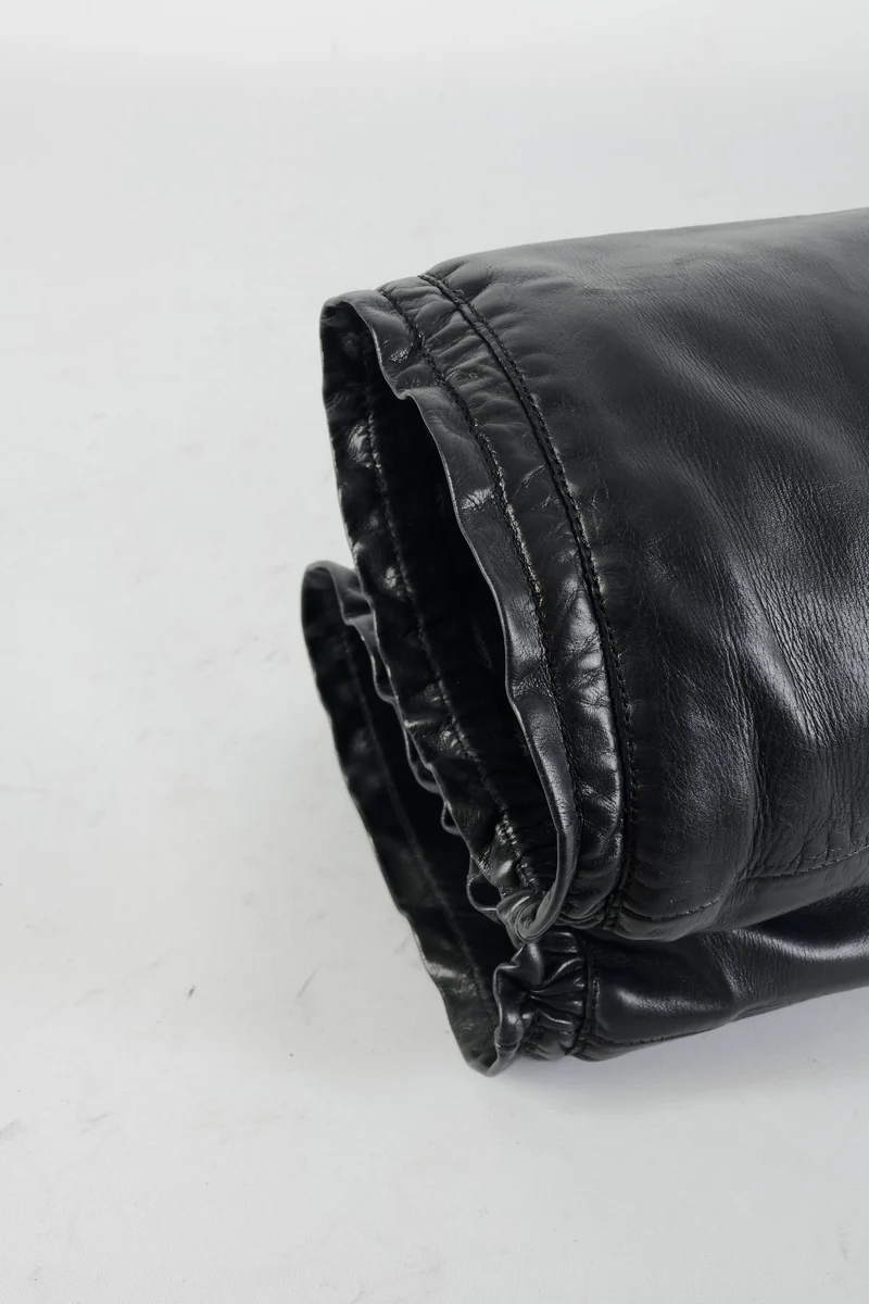 Hohe Stiefel Leder schwarz