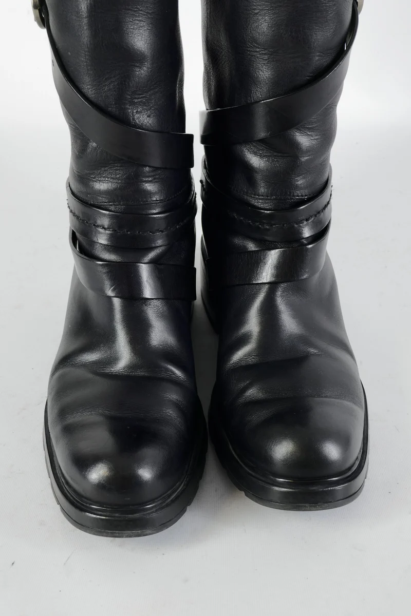 Stiefel Leder schwarz