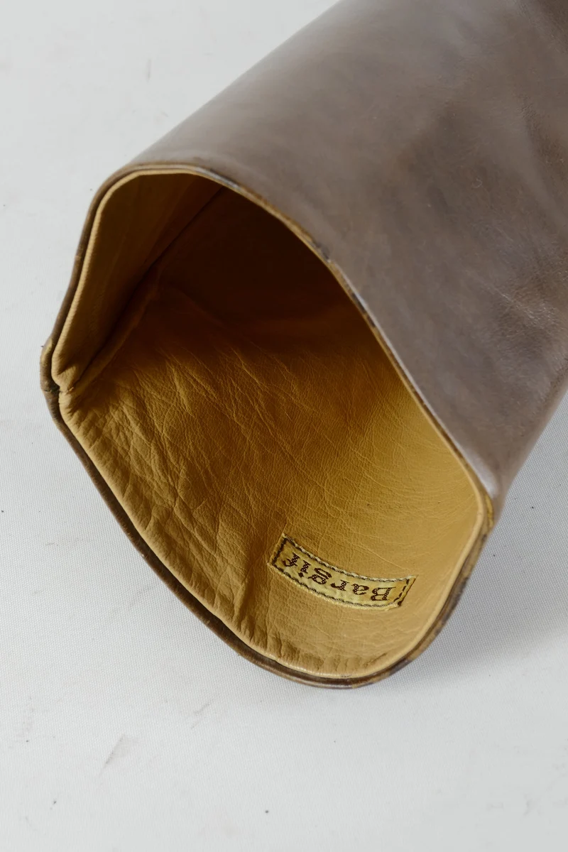 Vintage-Stiefel Leder kastanie