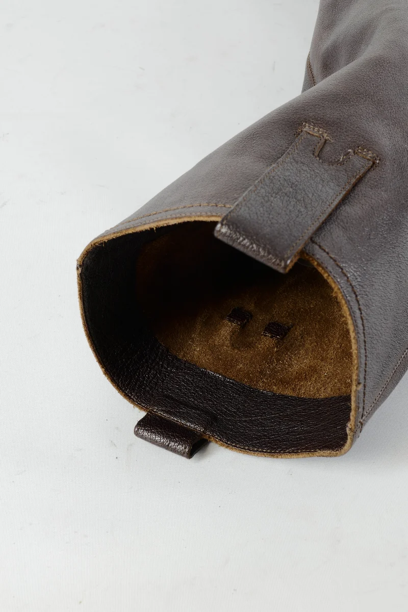 Stiefel Leder dunkelbraun
