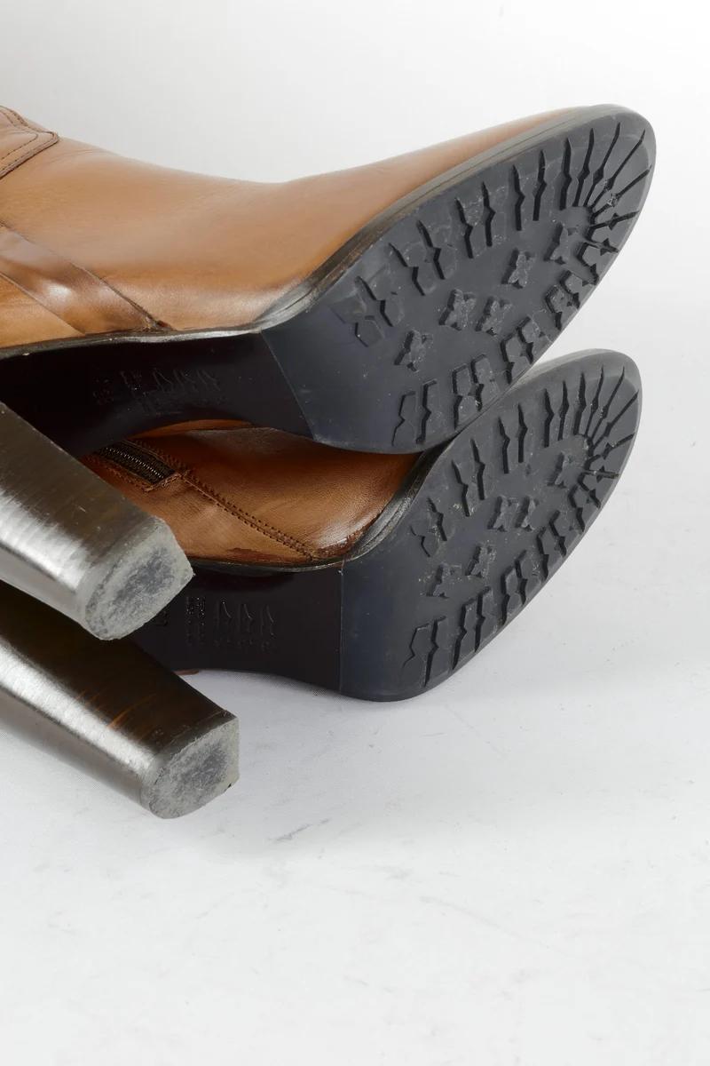 Stiefel Leder cognac