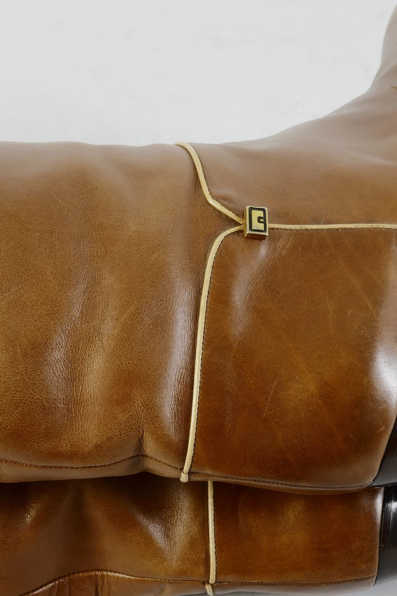 Vintage-Stiefel Leder mittelbraun