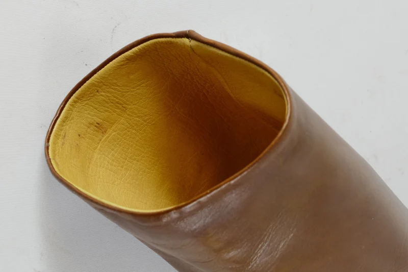 Vintage-Stiefel Leder cognac