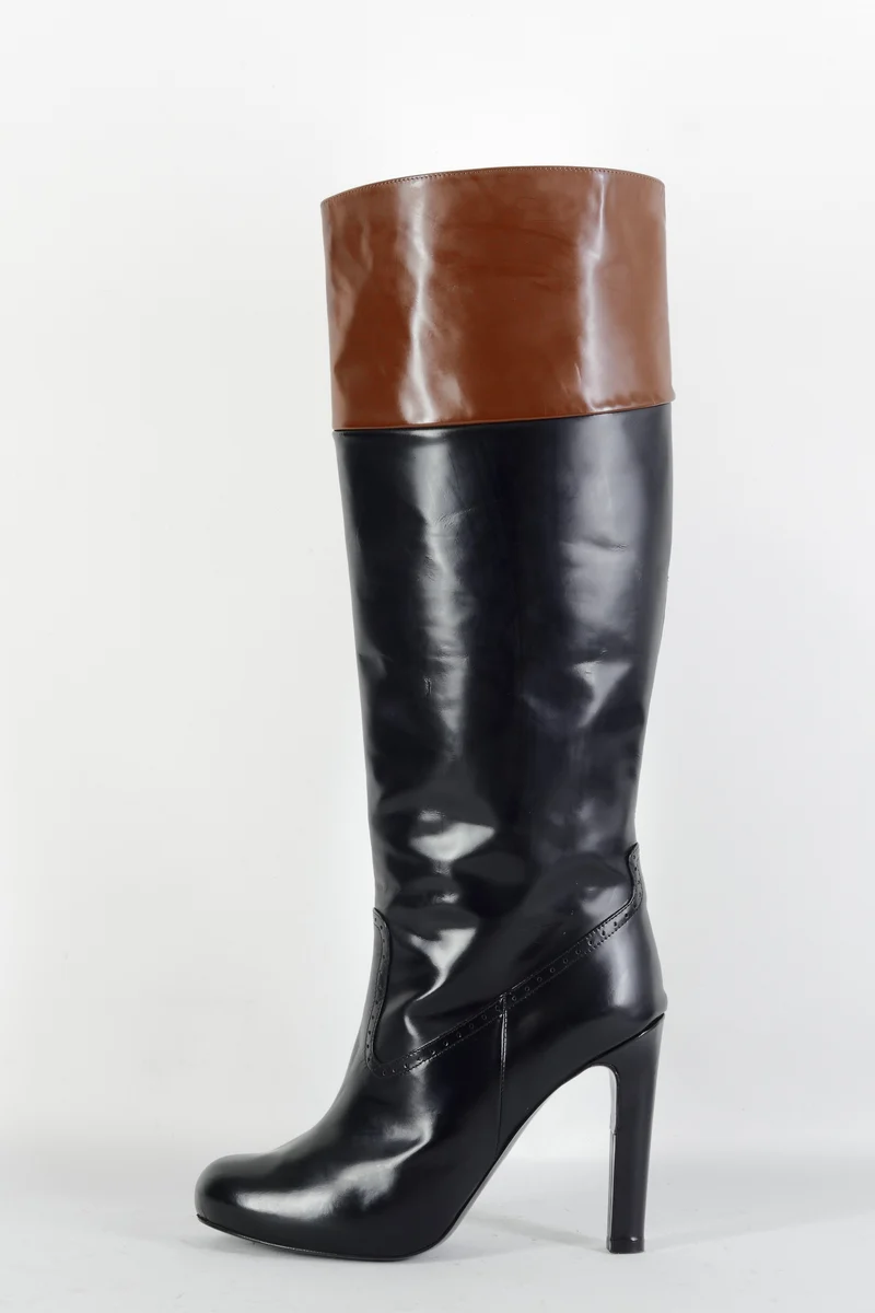 Stiefel Leder schwarz