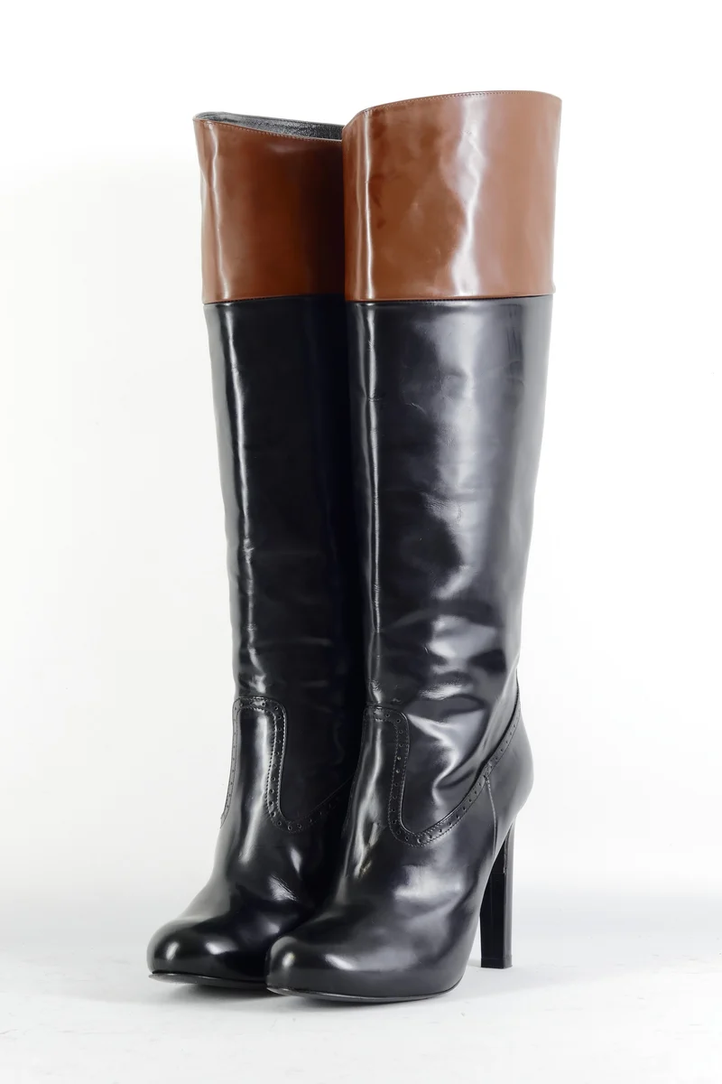 Stiefel Leder schwarz