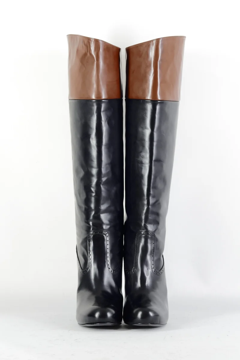 Stiefel Leder schwarz