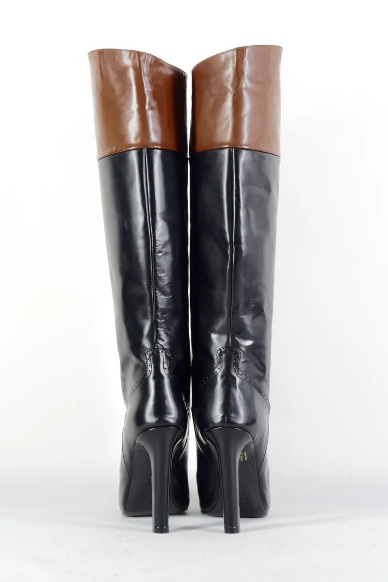 Stiefel Leder schwarz