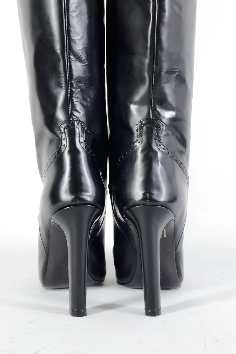 Stiefel Leder schwarz