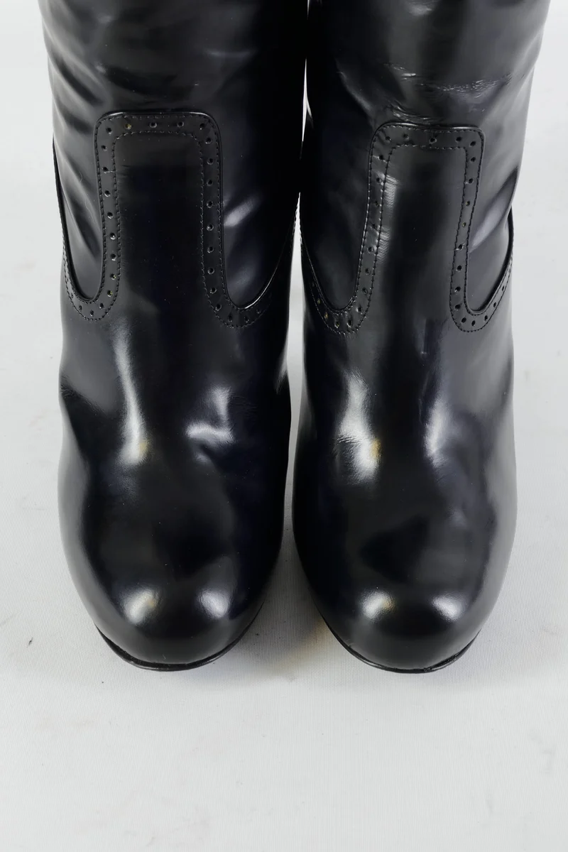 Stiefel Leder schwarz