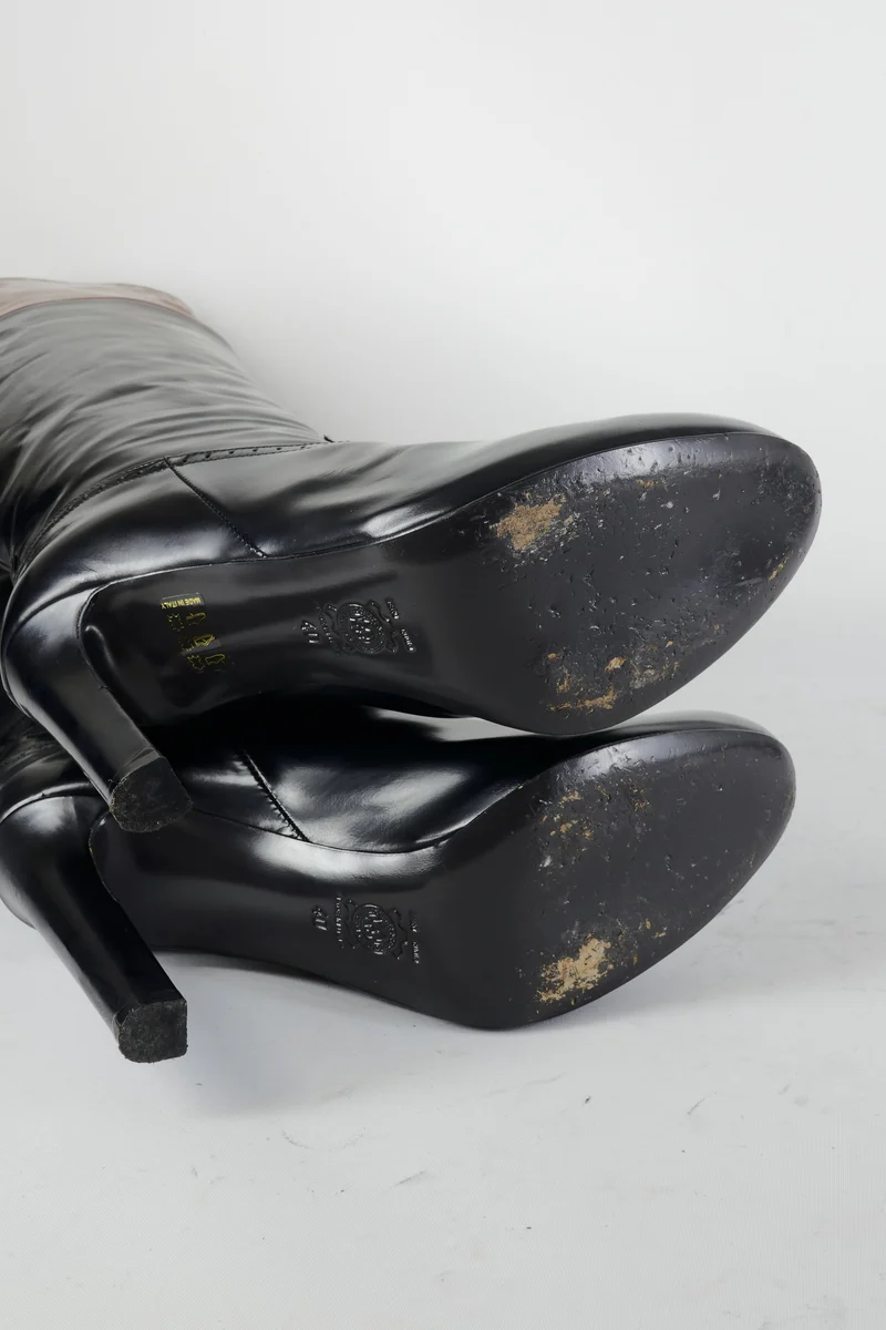 Stiefel Leder schwarz