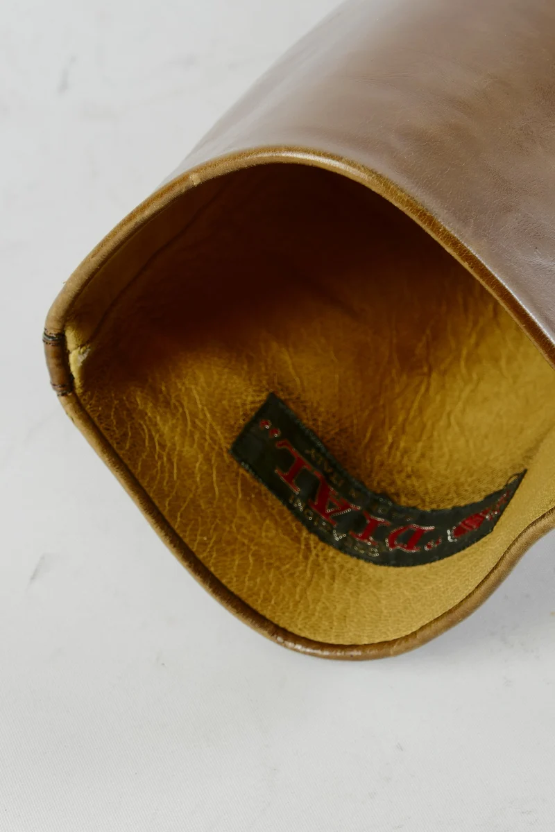 Vintage-Stiefel Leder cognac