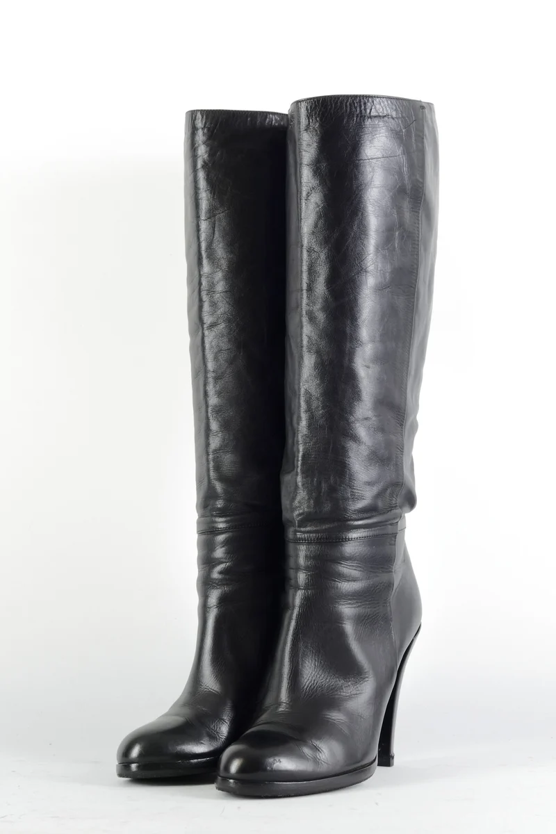 Stiefel Leder schwarz