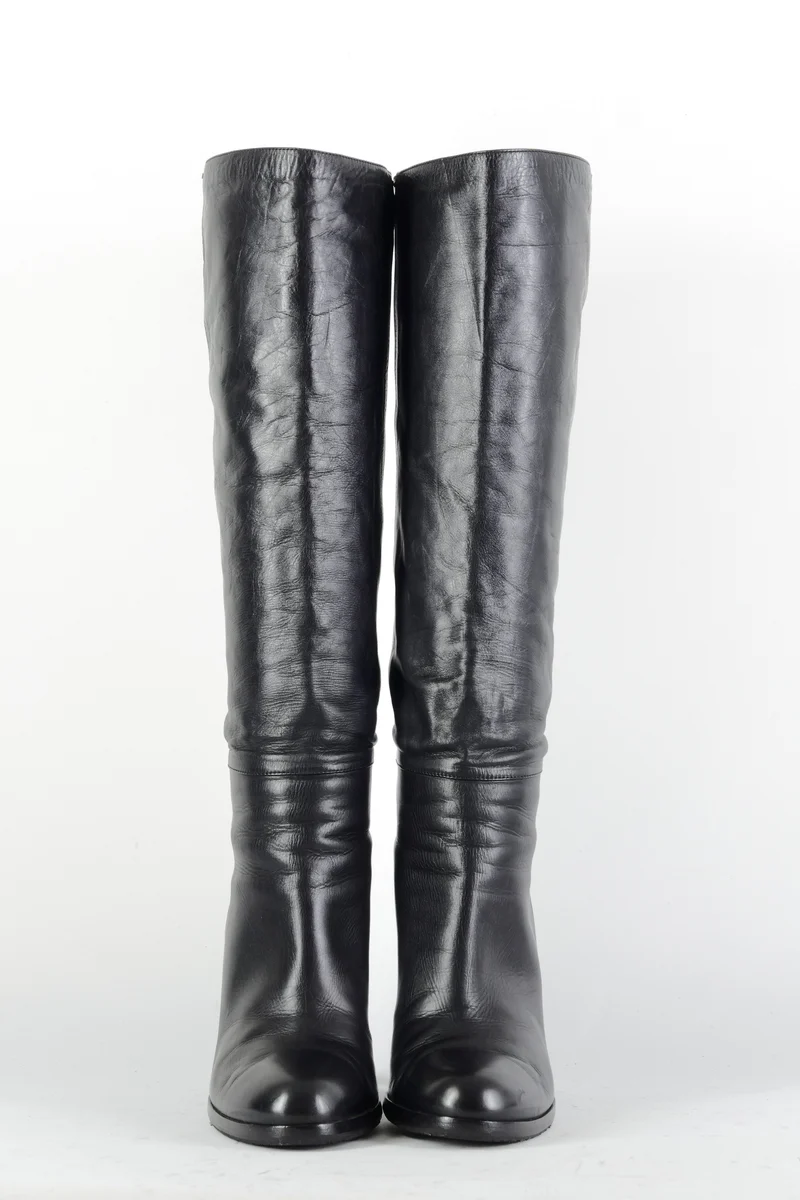 Stiefel Leder schwarz