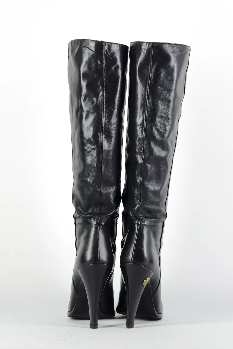 Stiefel Leder schwarz