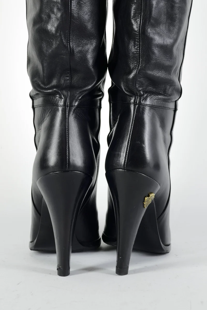 Stiefel Leder schwarz