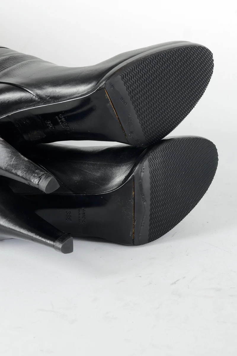 Stiefel Leder schwarz