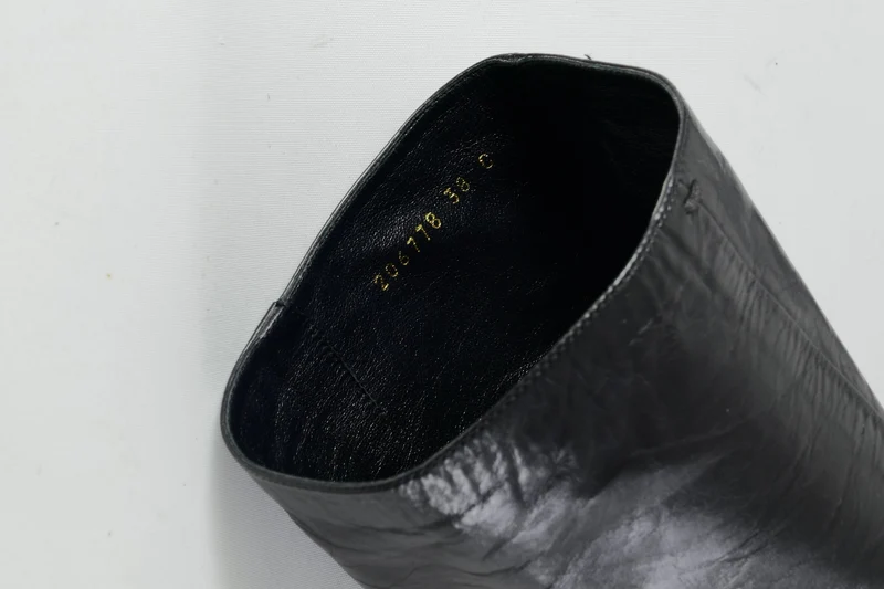 Stiefel Leder schwarz