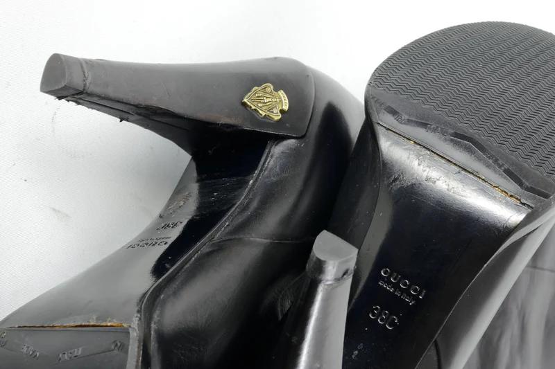 Stiefel Leder schwarz