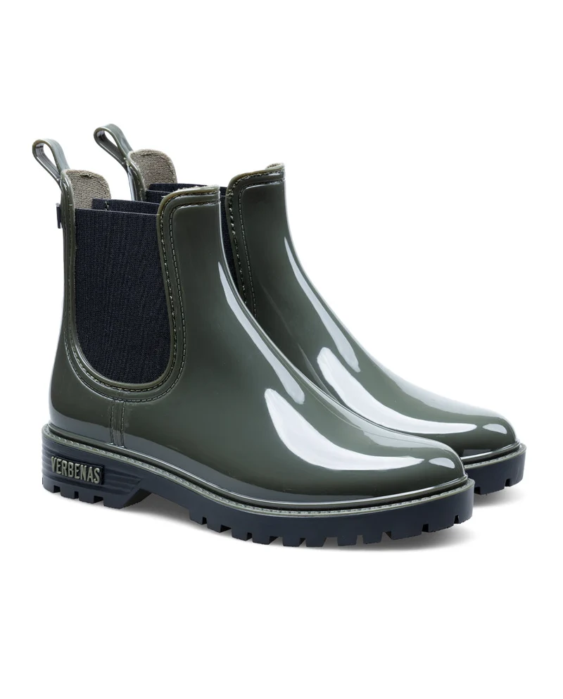 Botas Agua Gaudi Brillo Kaki